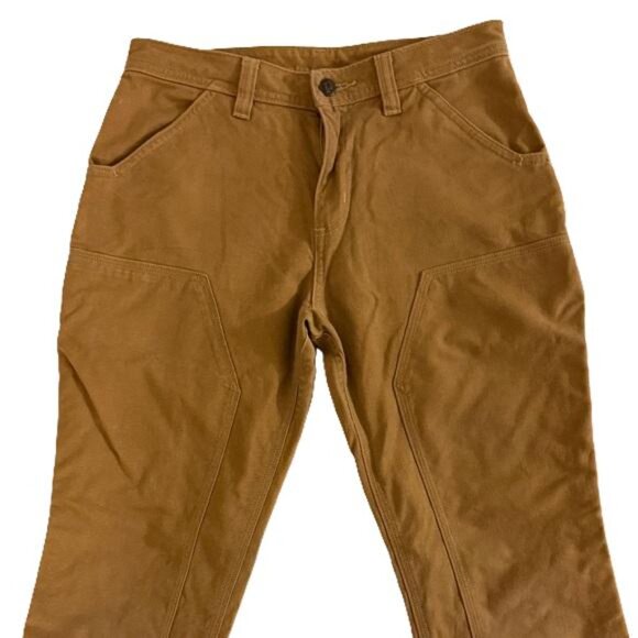 Patagonia Pants Women's Tan All Seasons Hiking Double Knee Work Carpenter Size 4 - Picture 3 of 6